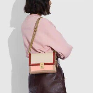 Coach Hutton Shoulder Bag In Colorblock